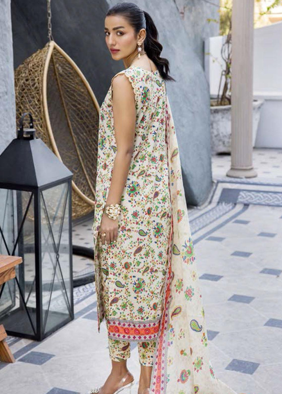 Rang By Motifz Printed Lawn Suits Unstitched 3 Piece MT23R 3707 JASMINE - Summer Collection