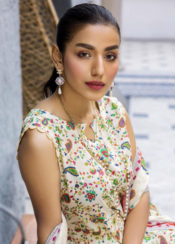 Rang By Motifz Printed Lawn Suits Unstitched 3 Piece MT23R 3707 JASMINE - Summer Collection