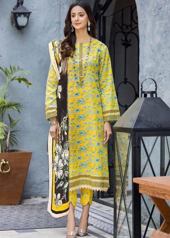 Rang By Motifz Printed Lawn Suits Unstitched 3 Piece MT23R 3708 LEANA - Summer Collection