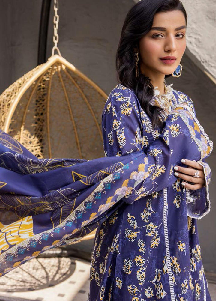Rang By Motifz Printed Lawn Suits Unstitched 3 Piece MT23R 3710 DHALIA - Summer Collection