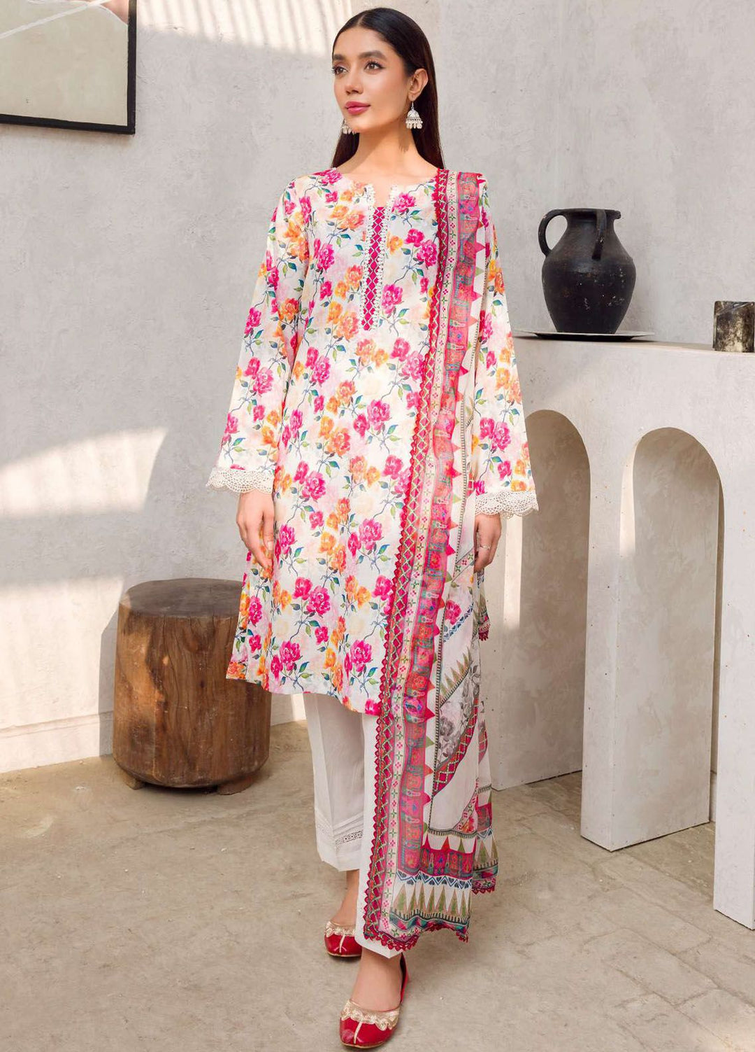 Rang By Motifz Printed Lawn Suit Unstitched 3 Piece MT24D 4602 Zoha - Summer Collection