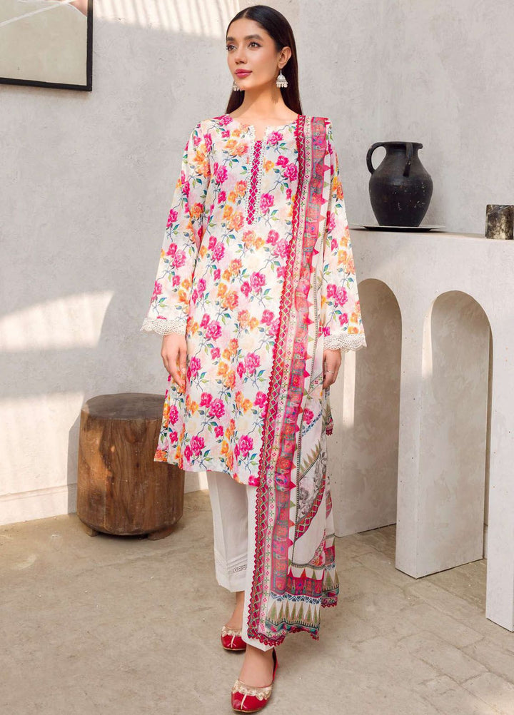 Rang By Motifz Printed Lawn Suit Unstitched 3 Piece MT24D 4602 Zoha - Summer Collection