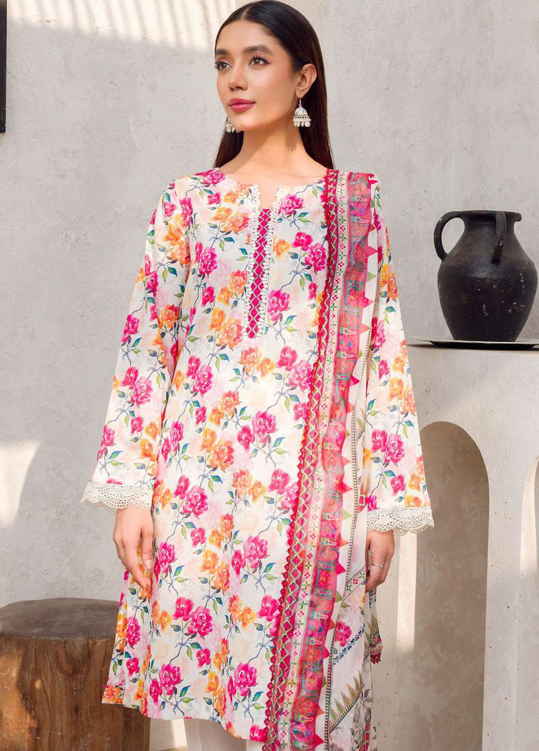 Rang By Motifz Printed Lawn Suit Unstitched 3 Piece MT24D 4602 Zoha - Summer Collection