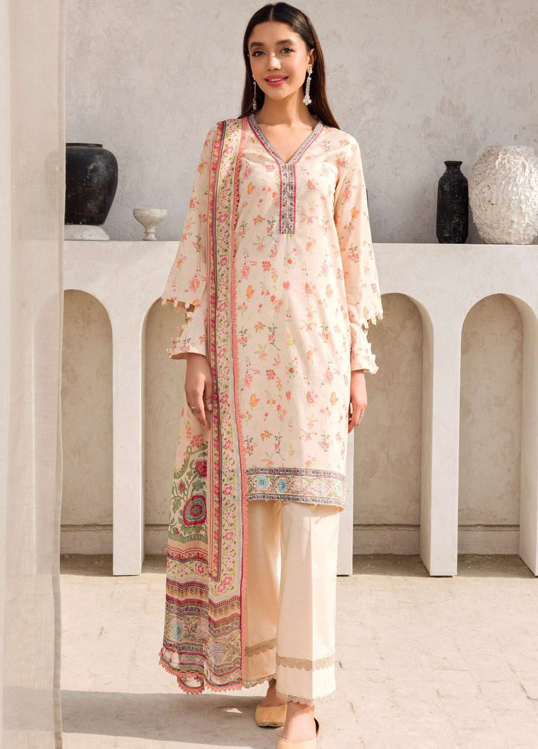 Rang By Motifz Printed Lawn Suit Unstitched 3 Piece MT24D 4604 Zarin - Summer Collection