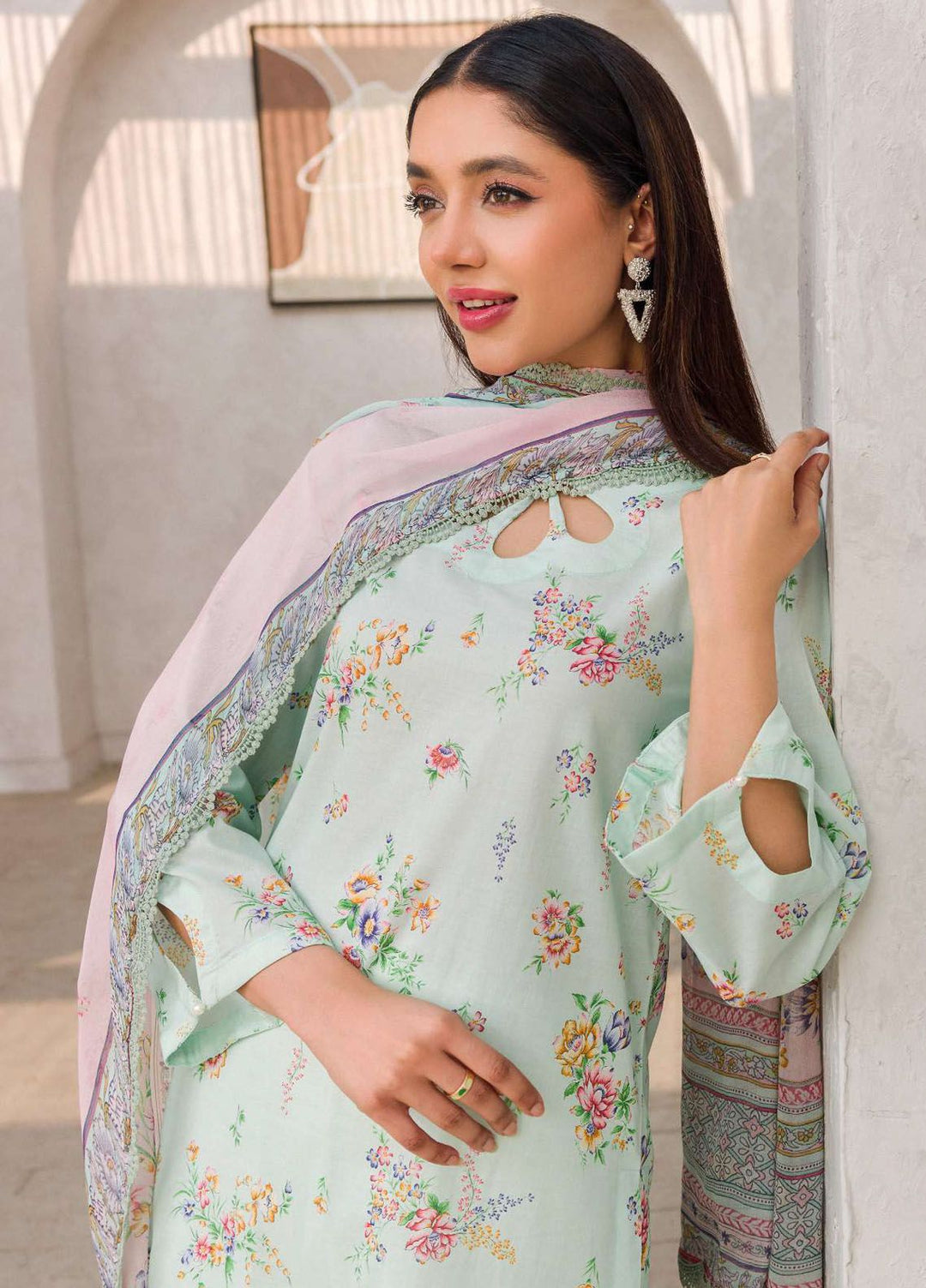 Rang By Motifz Printed Lawn Suit Unstitched 3 Piece MT24D 4606 Laina - Summer Collection