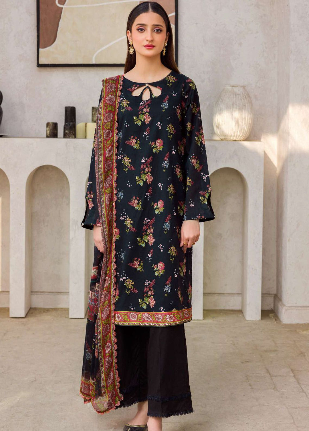 Rang By Motifz Printed Lawn Suit Unstitched 3 Piece MT24D 4607 Milan - Summer Collection