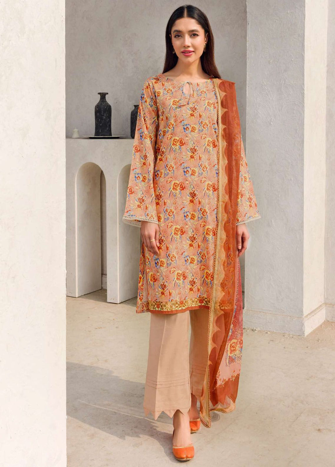 Rang By Motifz Printed Lawn Suit Unstitched 3 Piece MT24D 4608 Maysha - Summer Collection