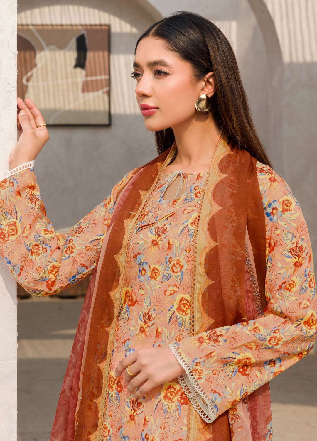 Rang By Motifz Printed Lawn Suit Unstitched 3 Piece MT24D 4608 Maysha - Summer Collection