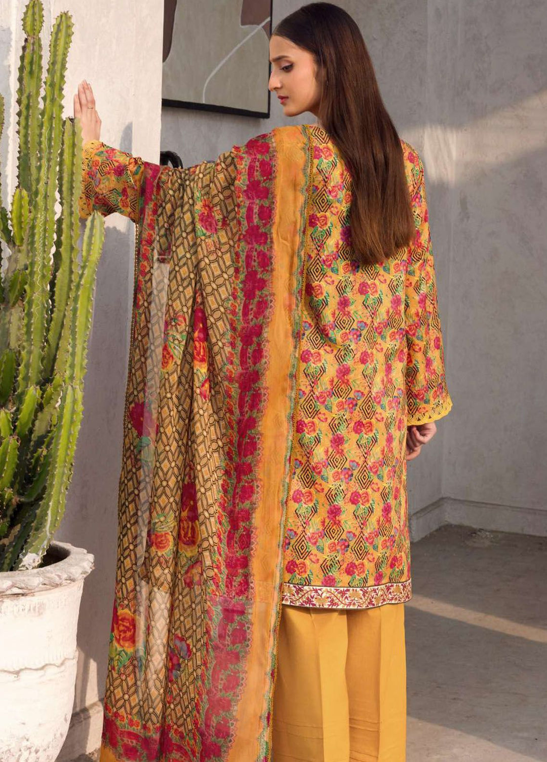Rang By Motifz Printed Lawn Suit Unstitched 3 Piece MT24D 4609 Nayla - Summer Collection