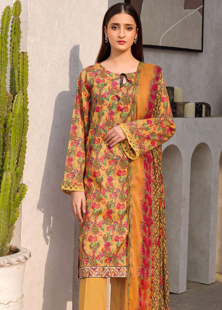 Rang By Motifz Printed Lawn Suit Unstitched 3 Piece MT24D 4609 Nayla - Summer Collection