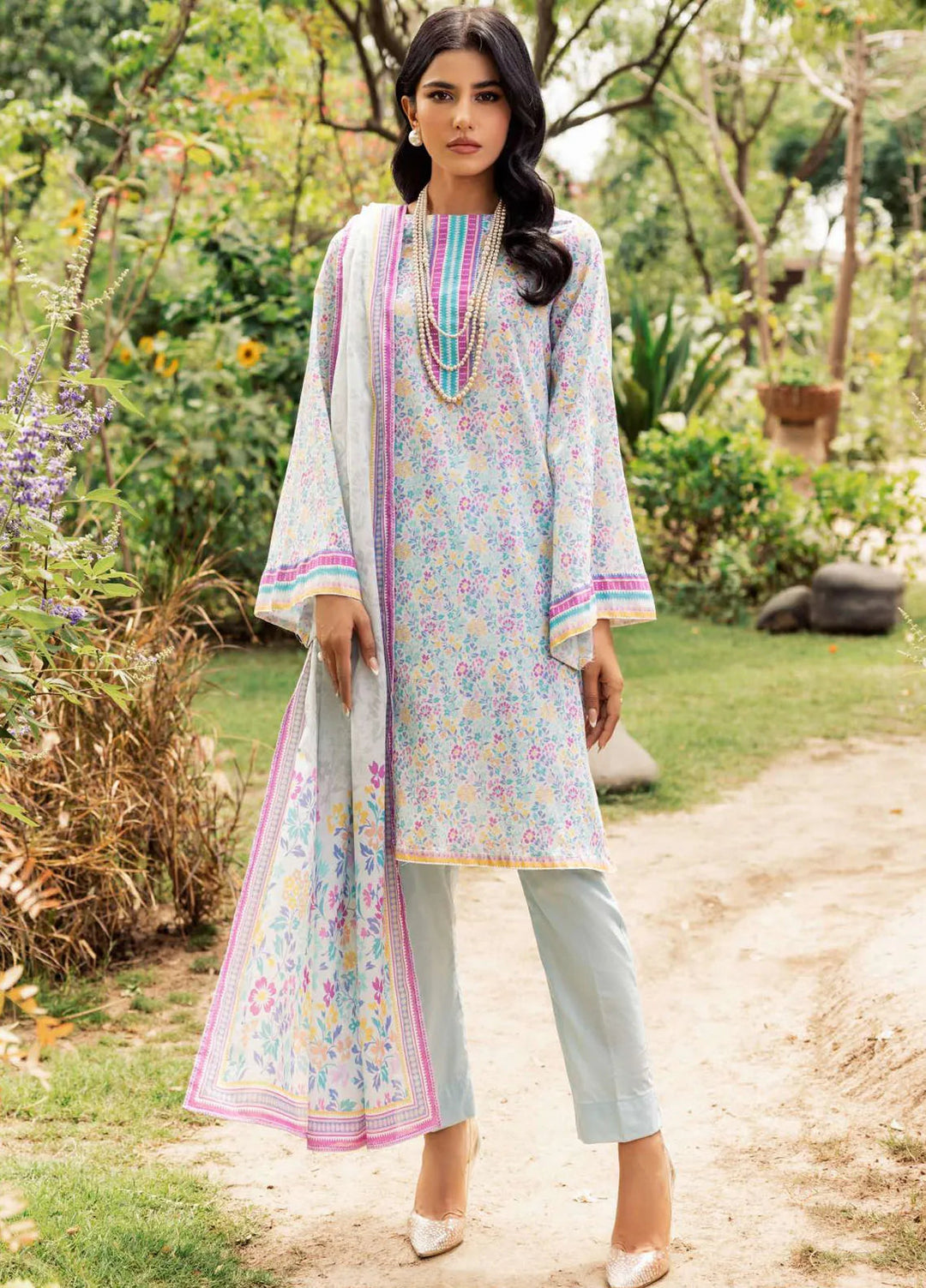 Rang By Motifz Printed Lawn Suit Unstitched 3 Piece MT24R5 4715 Raina - Summer Collection
