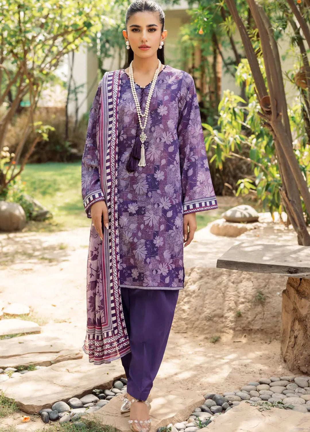 Rang By Motifz Printed Lawn Suit Unstitched 3 Piece MT24R5 4717 Zainab - Summer Collection
