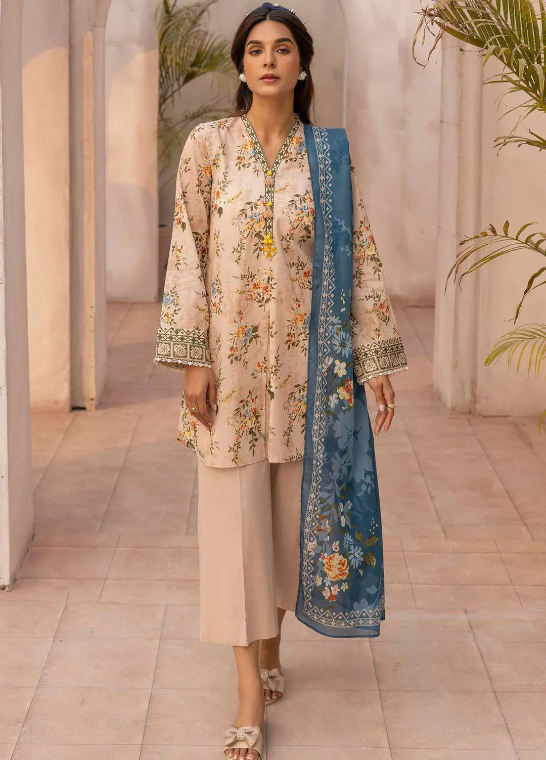 Rang by Motifz Printed Lawn Suit Unstitched 3 Piece MT25RL 5444 Amaya - Summer Collection