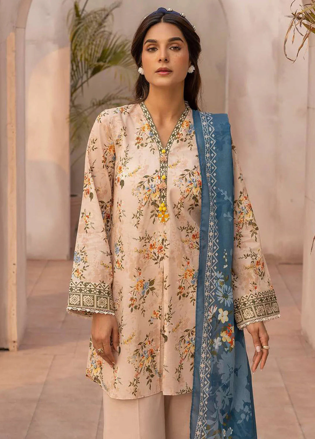 Rang by Motifz Printed Lawn Suit Unstitched 3 Piece MT25RL 5444 Amaya - Summer Collection