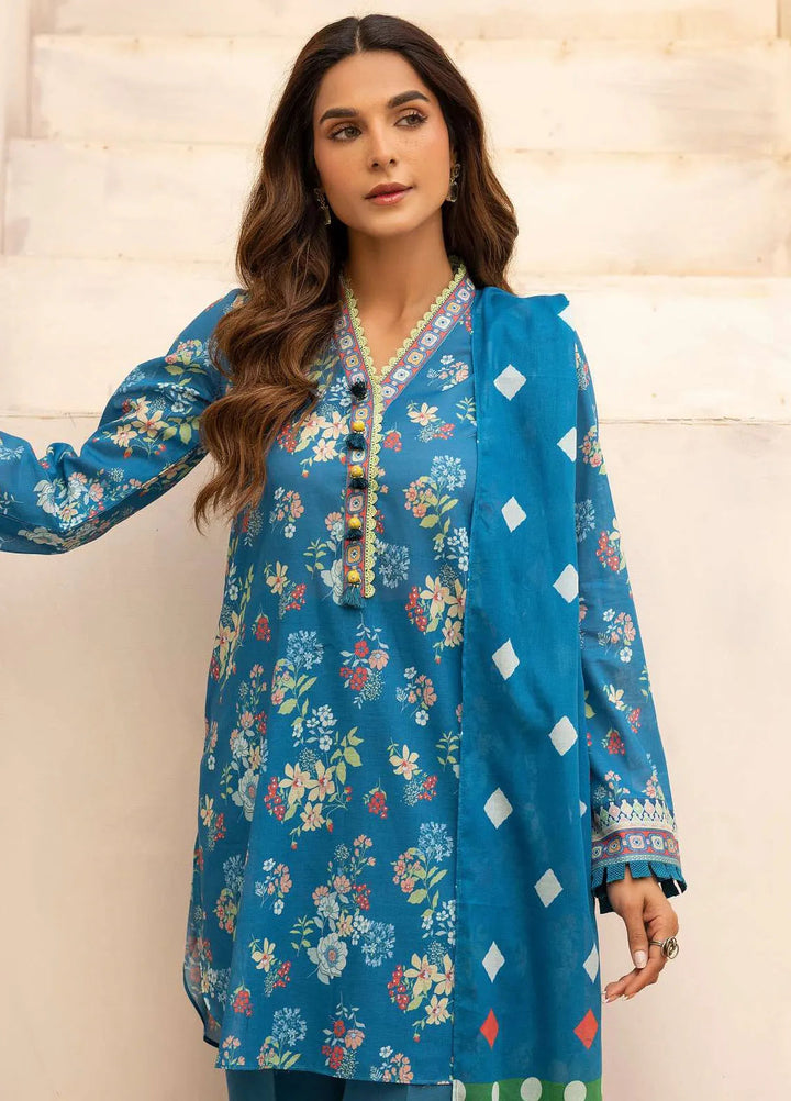 Rang by Motifz Printed Lawn Suit Unstitched 3 Piece MT25RL 5448 Raya - Summer Collection