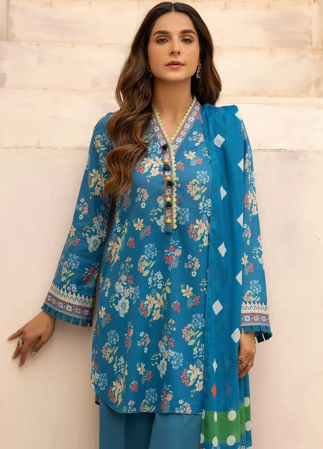 Rang by Motifz Printed Lawn Suit Unstitched 3 Piece MT25RL 5448 Raya - Summer Collection
