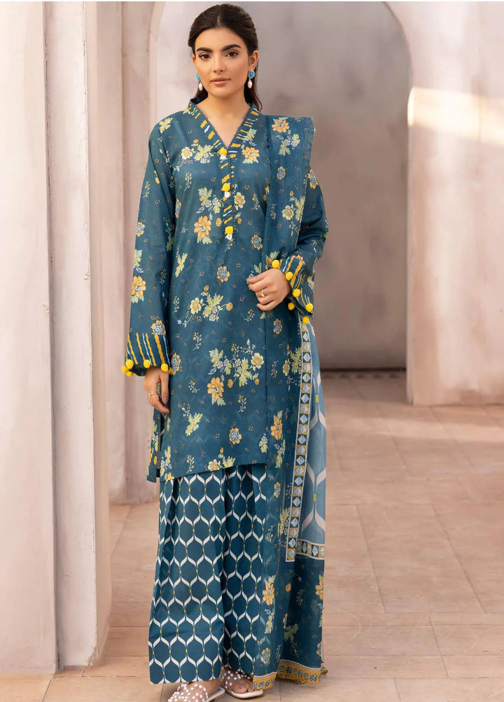 Rang by Motifz Printed Lawn Suits Unstitched 3 Piece 5522 Brea - Summer Collection