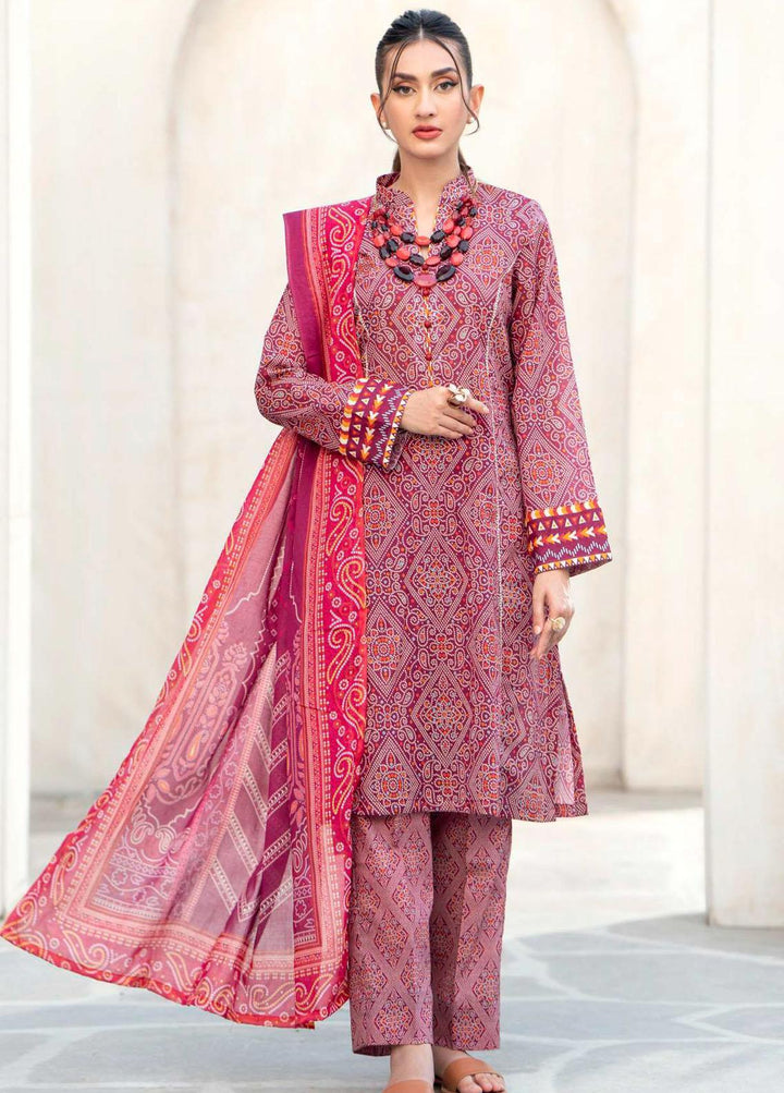 Rang By Motifz Printed Lawn Suits Unstitched 3 Piece MT23RL 4141 - Premium Collection