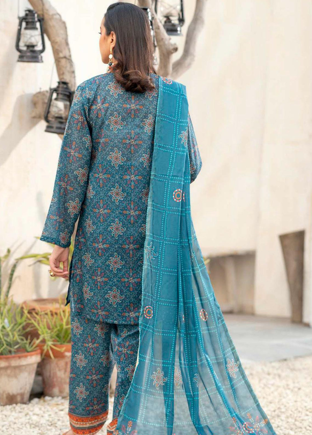Rang By Motifz Printed Lawn Suits Unstitched 3 Piece MT23RL 4143 - Premium Collection