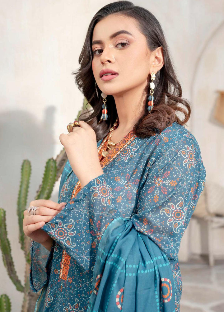 Rang By Motifz Printed Lawn Suits Unstitched 3 Piece MT23RL 4143 - Premium Collection