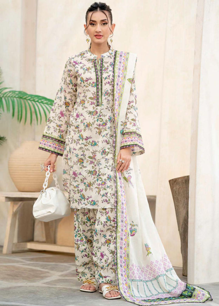 Rang By Motifz Printed Lawn Suits Unstitched 3 Piece MT23RL 4144 - Premium Collection