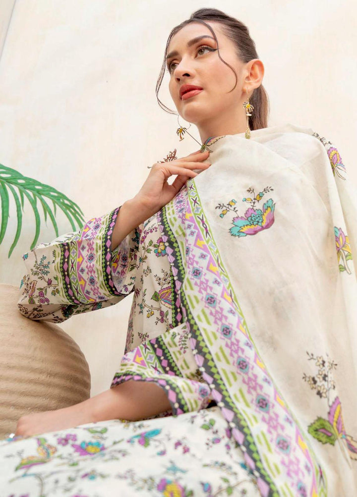 Rang By Motifz Printed Lawn Suits Unstitched 3 Piece MT23RL 4144 - Premium Collection
