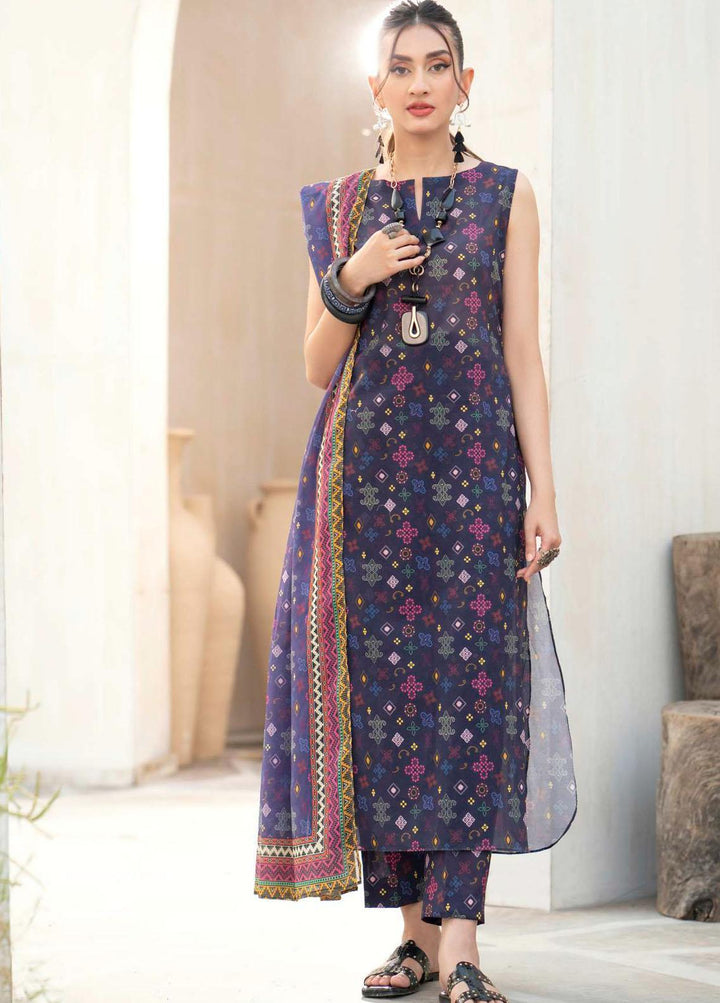 Rang By Motifz Printed Lawn Suits Unstitched 3 Piece MT23RL 4145 - Premium Collection