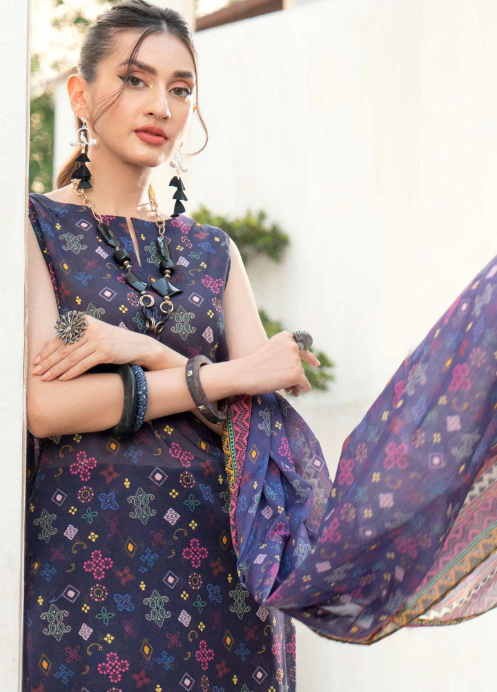 Rang By Motifz Printed Lawn Suits Unstitched 3 Piece MT23RL 4145 - Premium Collection