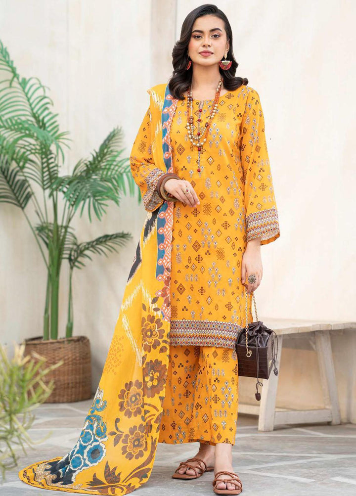 Rang By Motifz Printed Lawn Suits Unstitched 3 Piece MT23RL 4146 - Premium Collection