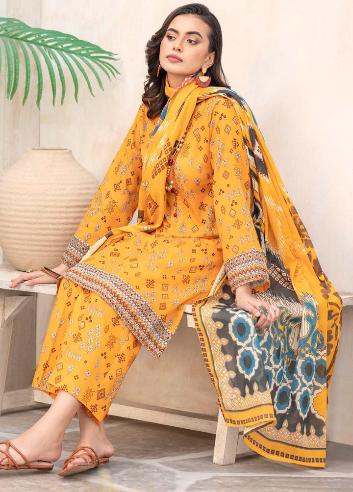 Rang By Motifz Printed Lawn Suits Unstitched 3 Piece MT23RL 4146 - Premium Collection