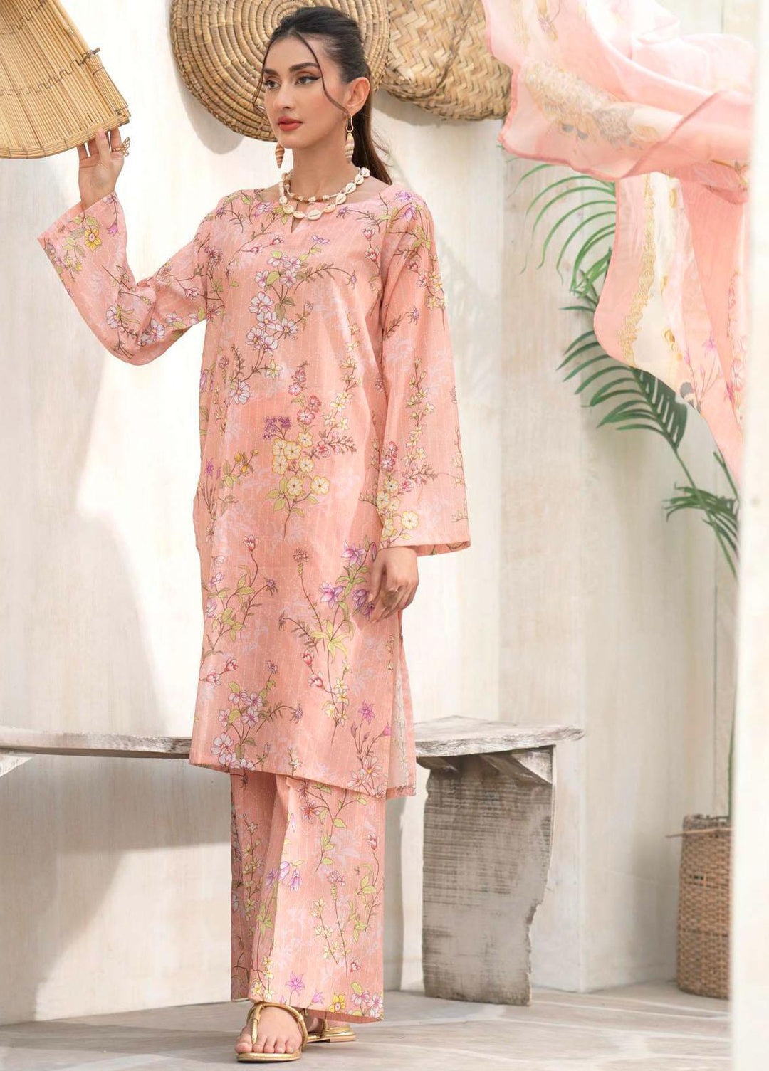 Rang By Motifz Printed Lawn Suits Unstitched 3 Piece MT23RL 4149 - Premium Collection