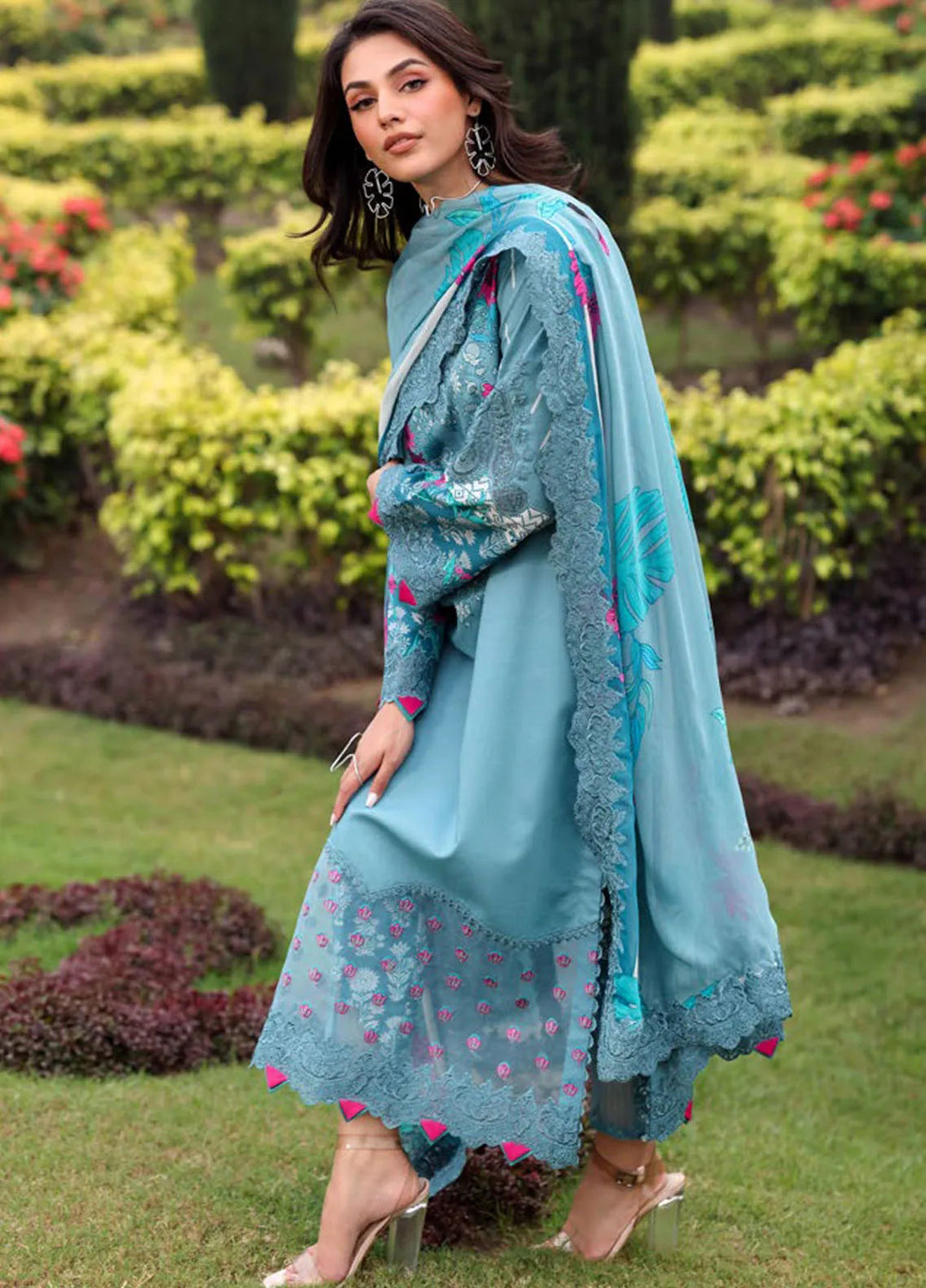 Rang e Bahar by Charizma Embroidered Lawn Suits Unstitched 3 Piece CR25RB CRB5-03 - Summer Collection