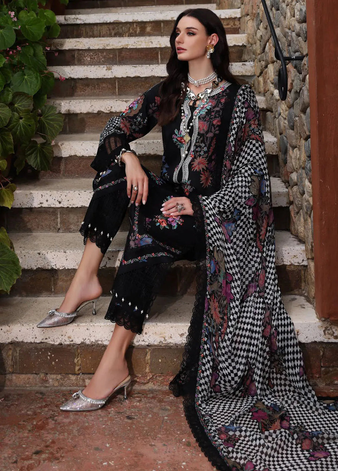 Rang e Bahar by Charizma Embroidered Lawn Suits Unstitched 3 Piece CR25RB CRB5-04 - Summer Collection