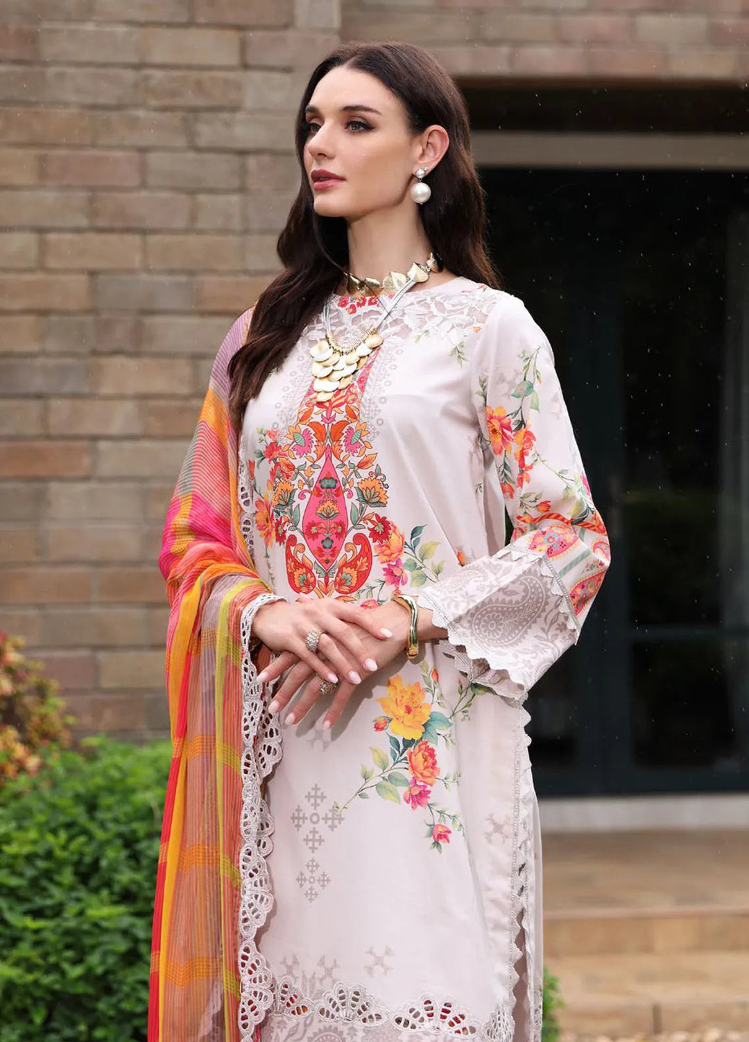 Rang e Bahar by Charizma Embroidered Lawn Suits Unstitched 3 Piece CR25RB CRB5-07 - Summer Collection