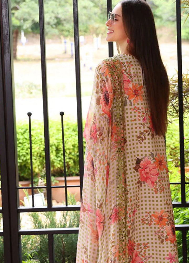 Rang e Bahar by Charizma Embroidered Lawn Suits Unstitched 3 Piece CR25RB CRB5-08 - Summer Collection