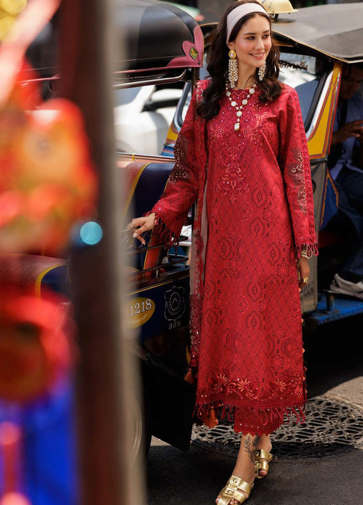 Rang-E-Bahar by Charizma Embroidered Lawn Suits Unstitched 3 Piece CRZ25RB CRB5-13 - Summer Collection