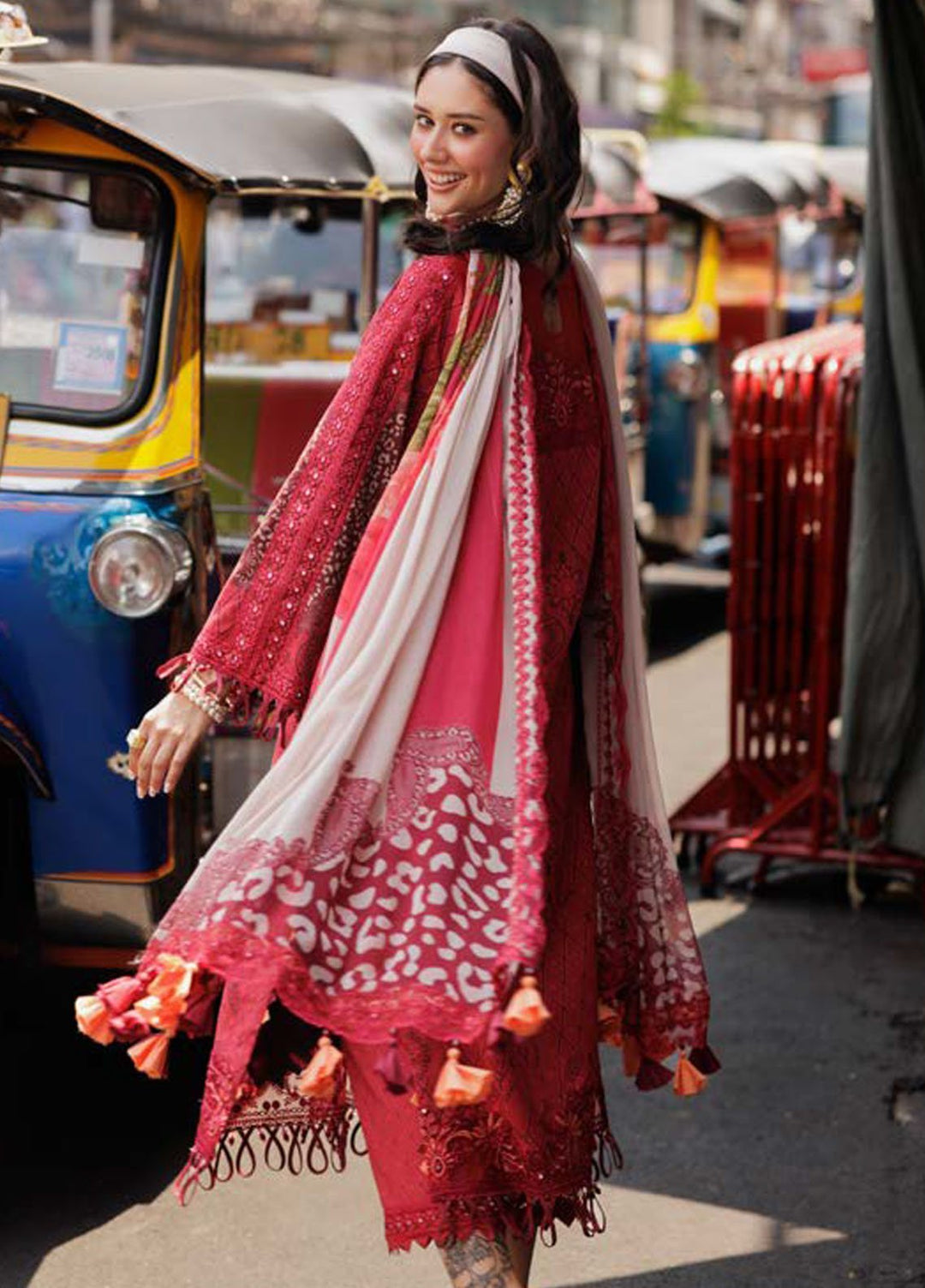 Rang-E-Bahar by Charizma Embroidered Lawn Suits Unstitched 3 Piece CRZ25RB CRB5-13 - Summer Collection