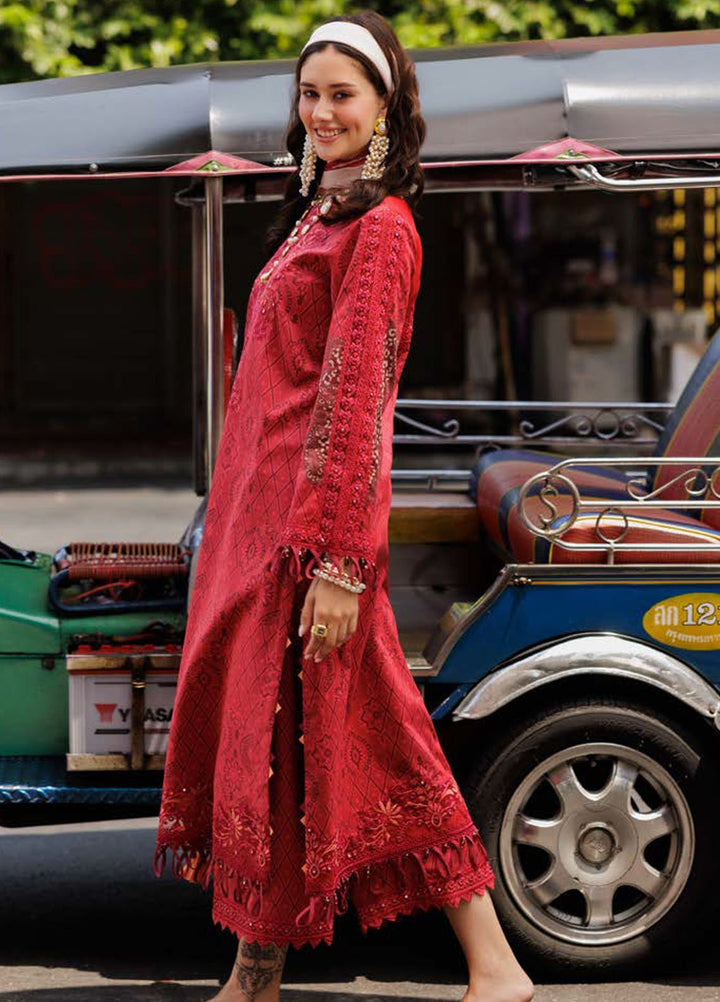 Rang-E-Bahar by Charizma Embroidered Lawn Suits Unstitched 3 Piece CRZ25RB CRB5-13 - Summer Collection