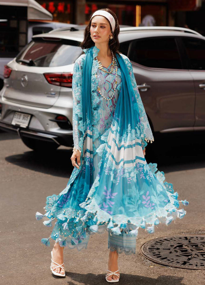 Rang-E-Bahar by Charizma Embroidered Lawn Suits Unstitched 3 Piece CRZ25RB CRB5-14 - Summer Collection