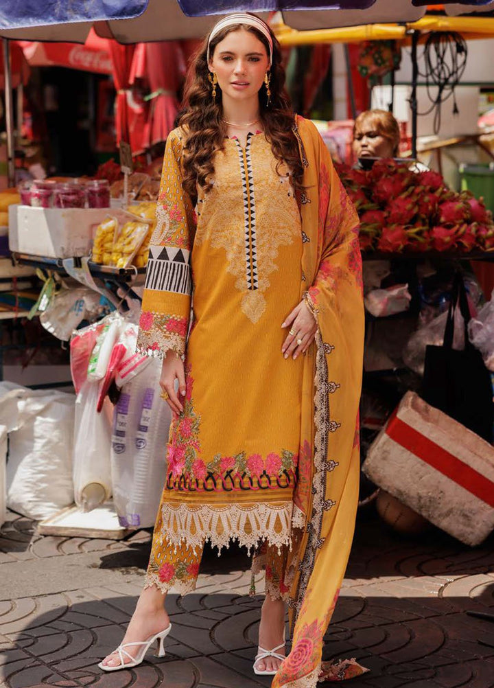 Rang-E-Bahar by Charizma Embroidered Lawn Suits Unstitched 3 Piece CRZ25RB CRB5-15 - Summer Collection