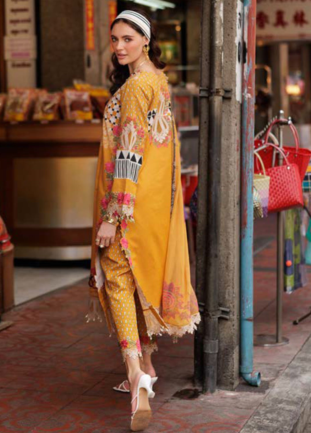 Rang-E-Bahar by Charizma Embroidered Lawn Suits Unstitched 3 Piece CRZ25RB CRB5-15 - Summer Collection