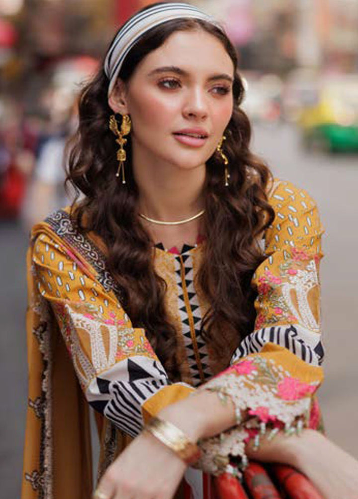 Rang-E-Bahar by Charizma Embroidered Lawn Suits Unstitched 3 Piece CRZ25RB CRB5-15 - Summer Collection