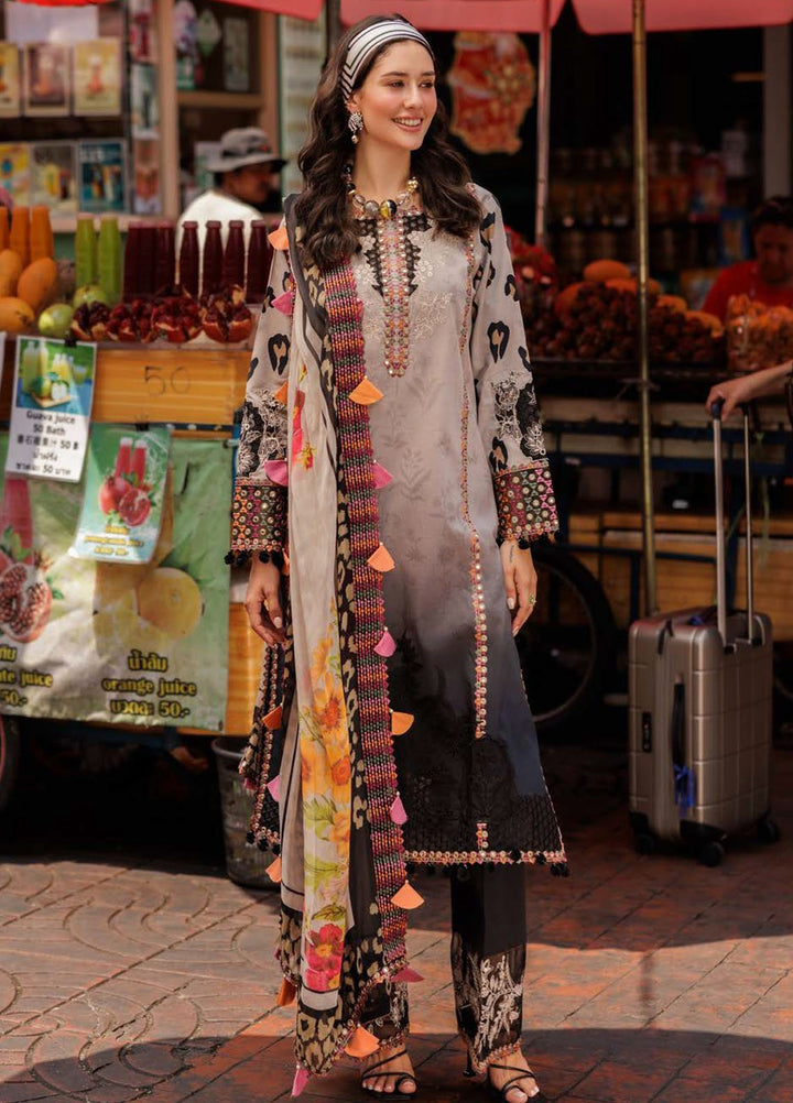 Rang-E-Bahar by Charizma Embroidered Lawn Suits Unstitched 3 Piece CRZ25RB CRB5-16 - Summer Collection