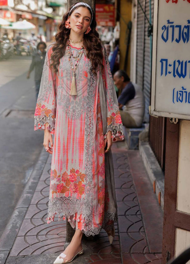 Rang-E-Bahar by Charizma Embroidered Lawn Suits Unstitched 3 Piece CRZ25RB CRB5-18 - Summer Collection