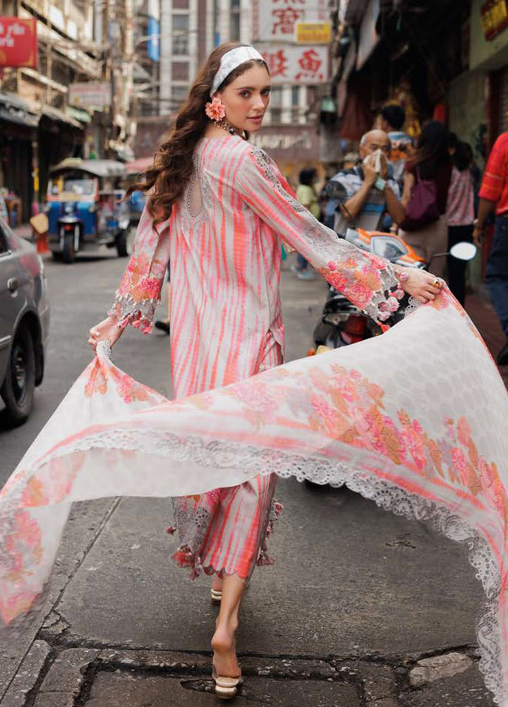 Rang-E-Bahar by Charizma Embroidered Lawn Suits Unstitched 3 Piece CRZ25RB CRB5-18 - Summer Collection