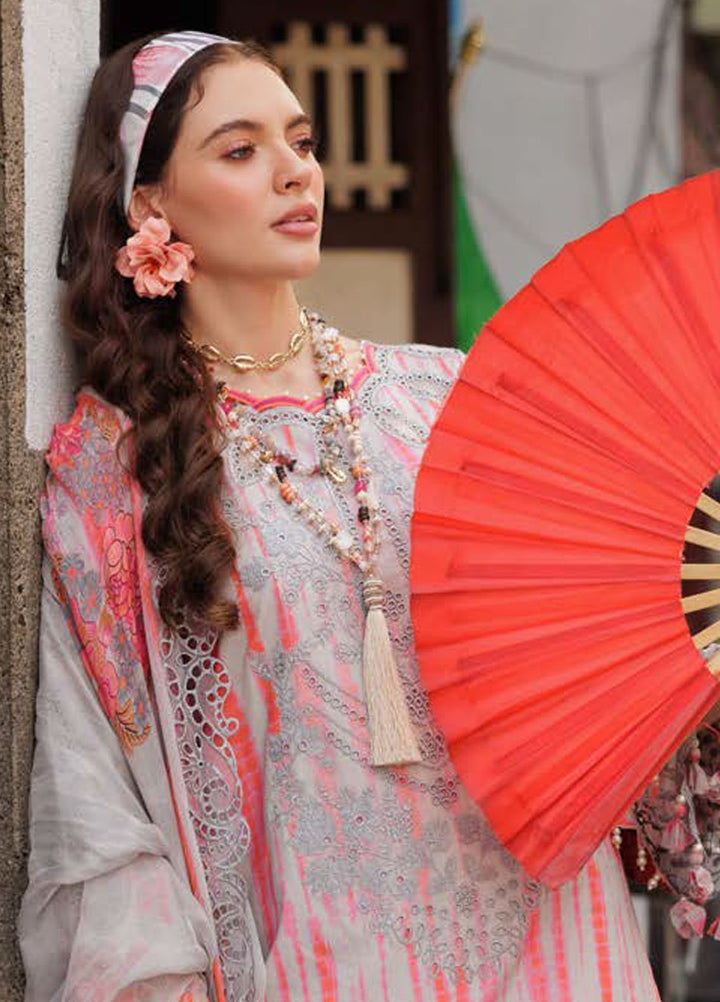 Rang-E-Bahar by Charizma Embroidered Lawn Suits Unstitched 3 Piece CRZ25RB CRB5-18 - Summer Collection