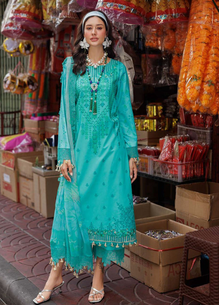 Rang-E-Bahar by Charizma Embroidered Lawn Suits Unstitched 3 Piece CRZ25RB CRB5-20 - Summer Collection