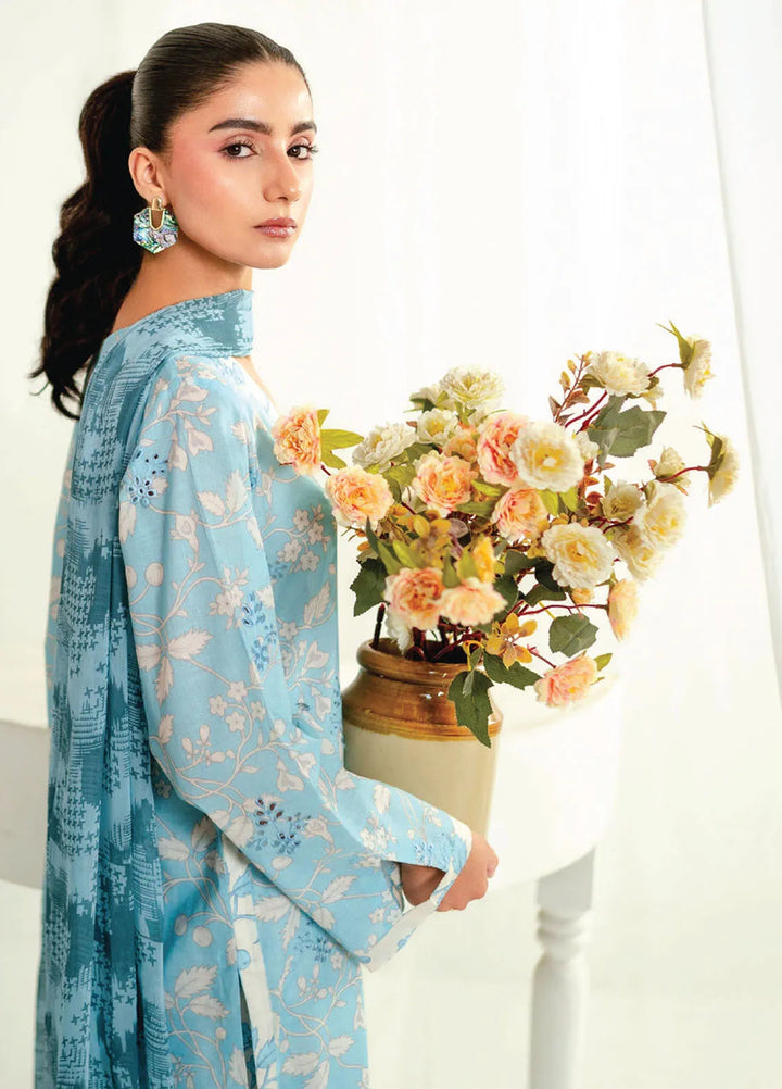 Rang e Bahar by Humdum Embroidered Lawn Suits Unstitched 3 Piece HD25RB D-03 - Summer Collection