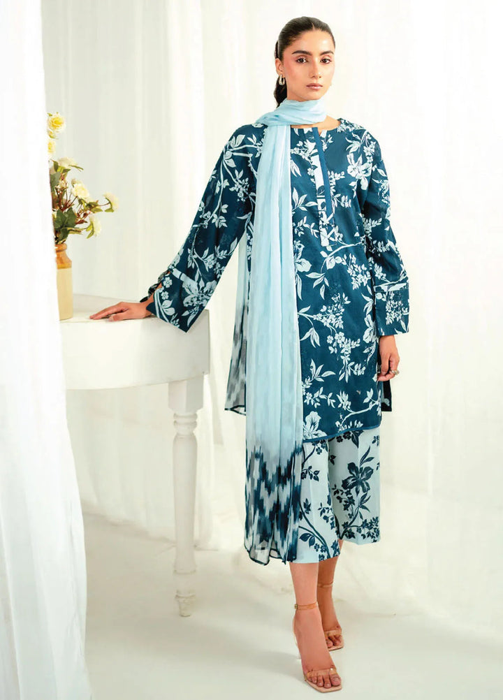 Rang e Bahar by Humdum Embroidered Lawn Suits Unstitched 3 Piece HD25RB D-05 - Summer Collection