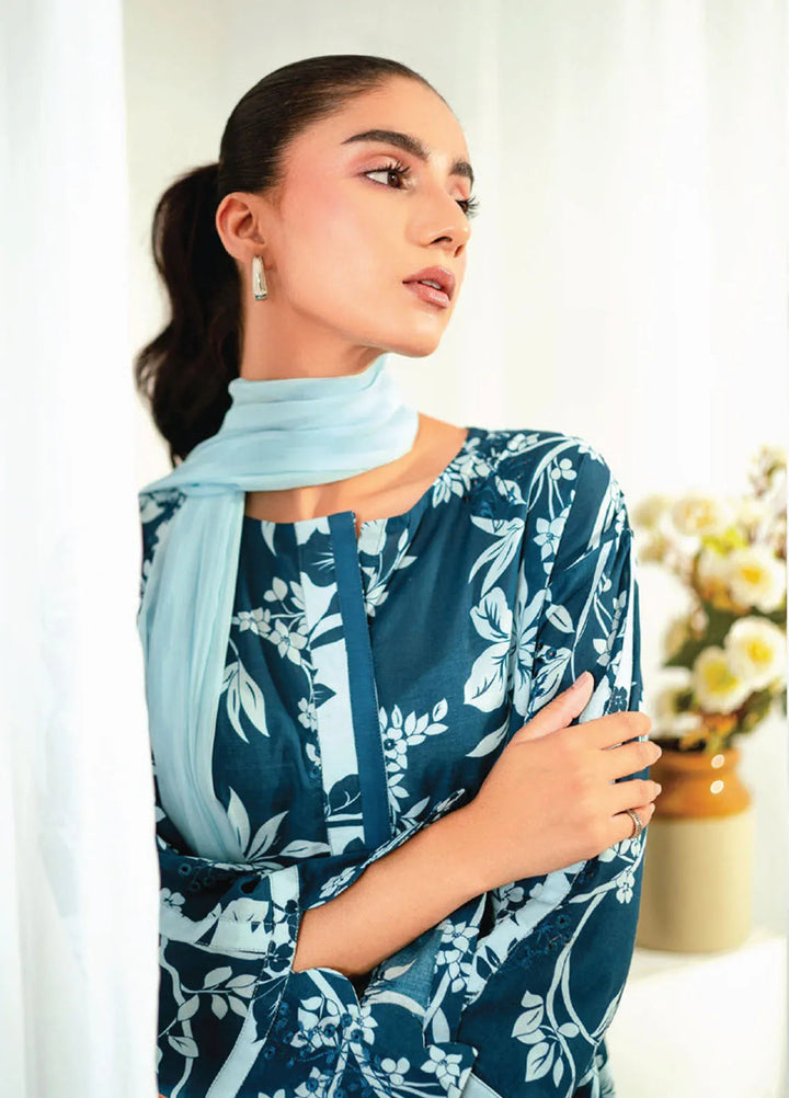 Rang e Bahar by Humdum Embroidered Lawn Suits Unstitched 3 Piece HD25RB D-05 - Summer Collection